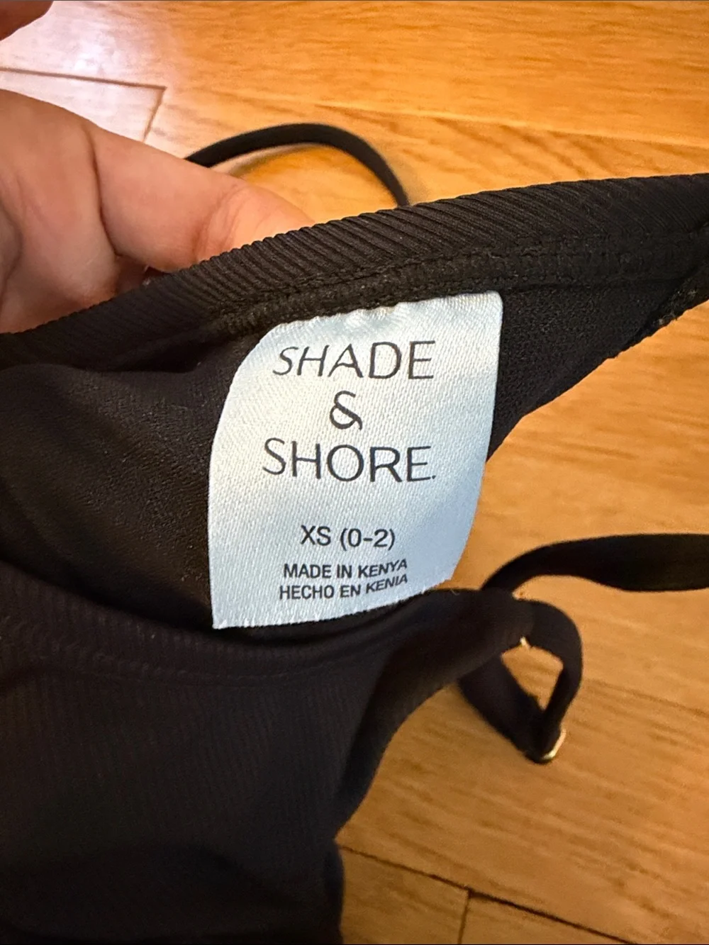 Shade & Shore Black Girls' One-Piece Swimsuit with Side Ties
